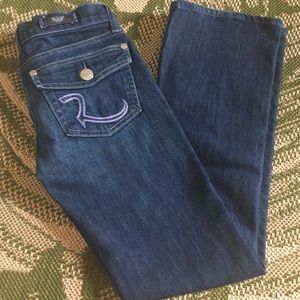 Rock & Republic Vintage Retro Jeans Purple RR Pockets